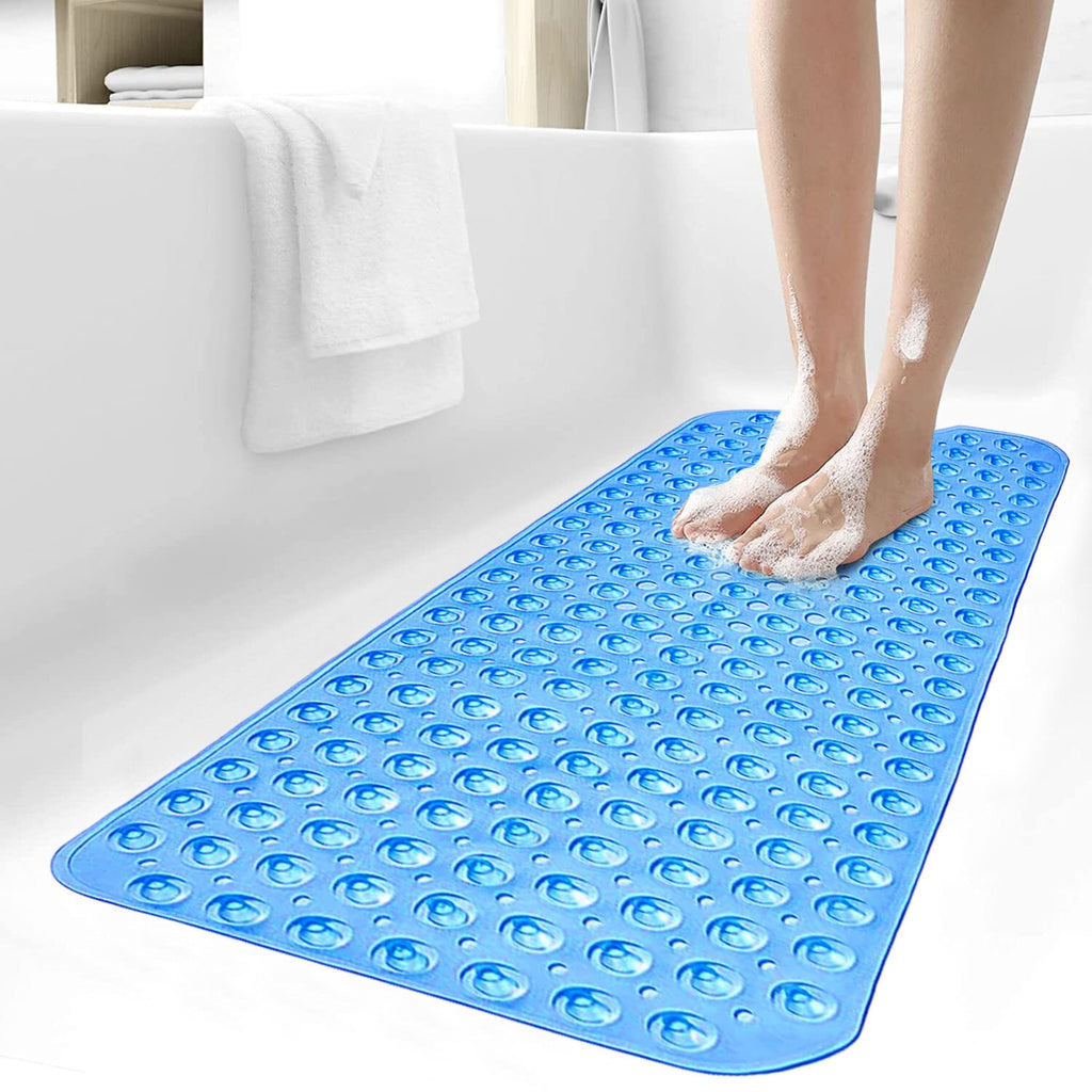 Anti-Mold Rubber Bath Mat Non Slip Bathtub Strong Suction Extra Large Shower Mat