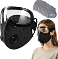 Reusable Carbon Filter Dust Mask with Adjustable Goggles, With 5-Layer Filter