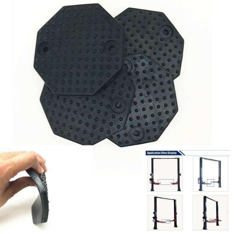 Octagon Rubber Arm Pads for 2-Post Car Lift New Set of 4 - Car lift accessories