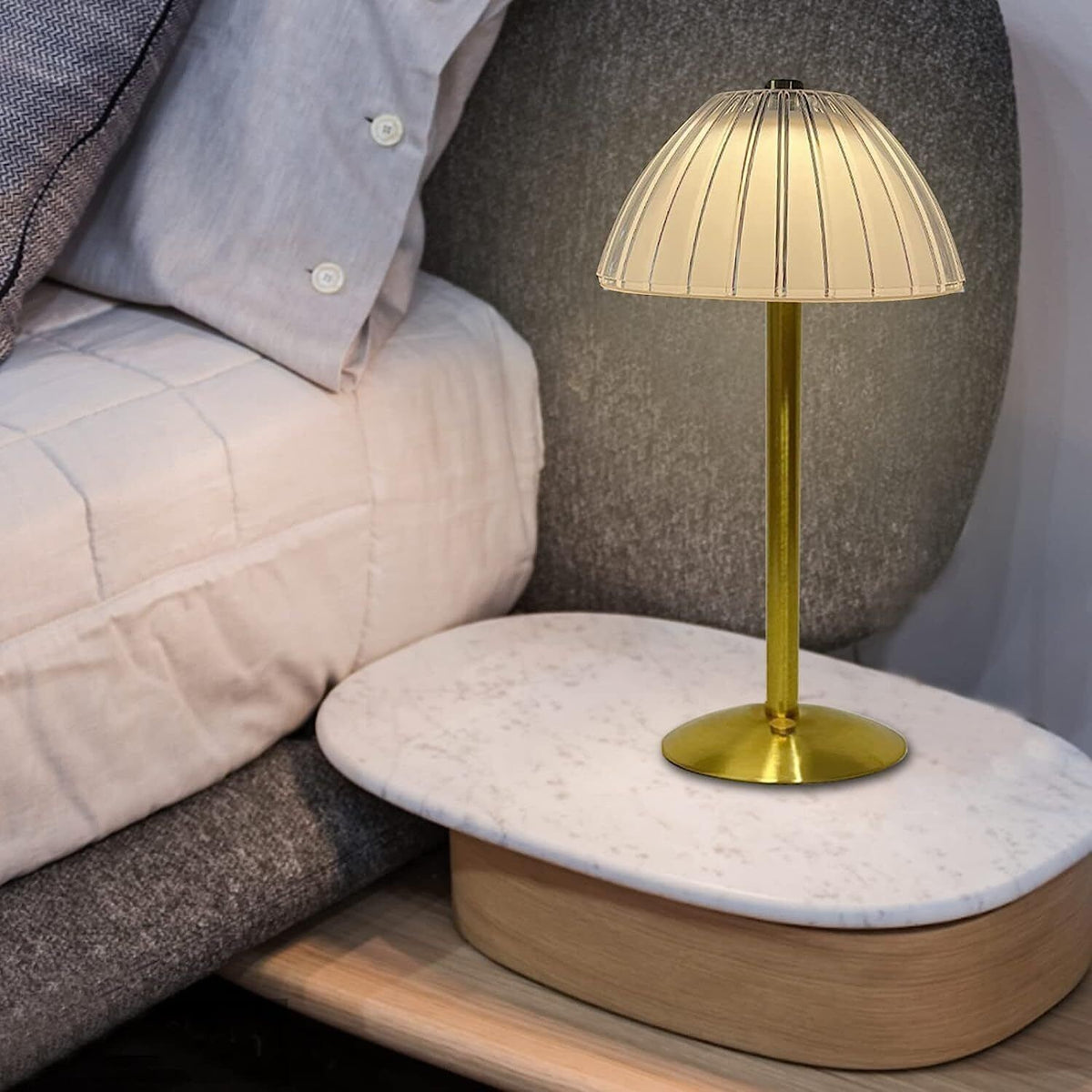 Modern LED Table Lamp USB Rechargeable Lamp Dimmable Bar Night Light Cordless