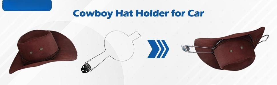Car Cowboy Hat Holder Rack Hanging Rack Heavy Duty Universal for Truck