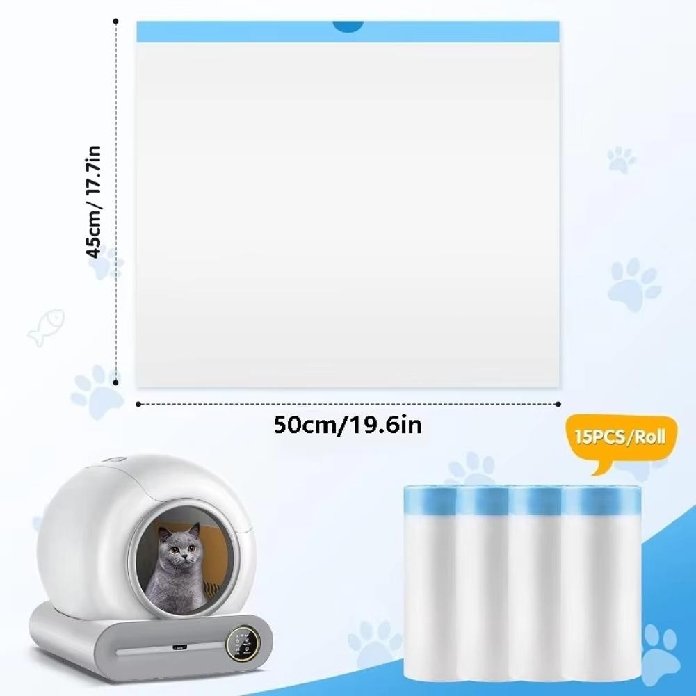 90 Count  Litter Bags for Automatic Litter Box Extra-Thick  Litter Box4676