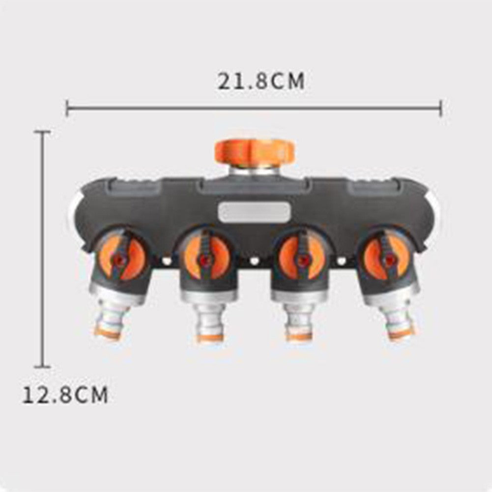 Multi Outlet For Garden Hose Splitter with Easy Tap Connection and Flow Control
