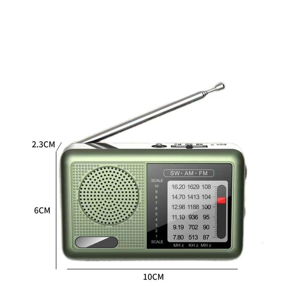 Compact Rechargeable Multi Band Radio AM FM SW Ideal For Travel And Leisure