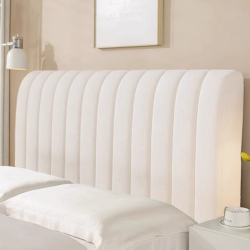 Thicken Padded Foam Headboard Cover Elastic Bed Backrest Protector For UK Beds