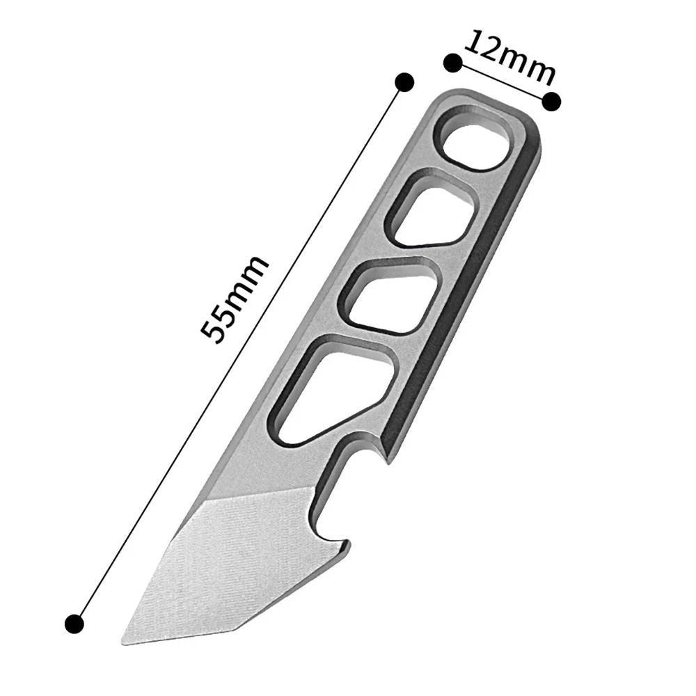 Mini Pry Bar 55mm Edc Crow Bar Bottle Opener Multipurpose Pocket Tool Keychain