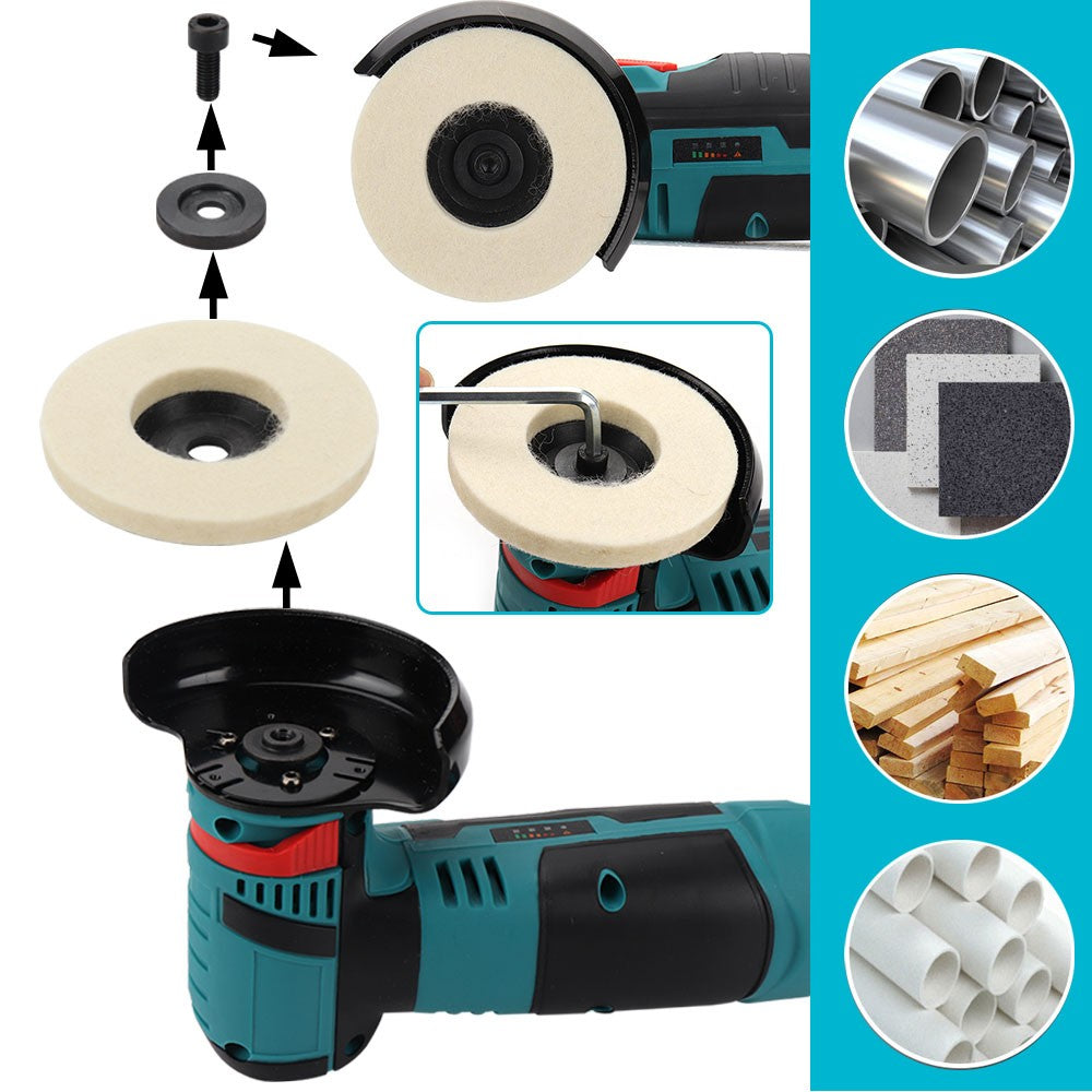 75mm Wool Polishing Wheel Felt Buffing Grinding Disc For Angle Grinder 1-10PCS