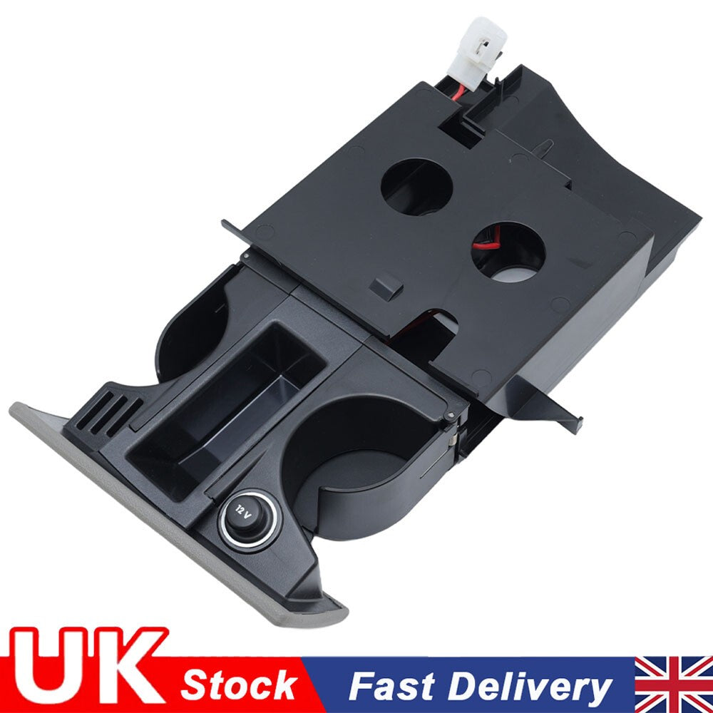For VW T5 Transporter Ashtray Cup Coin Holder Dual Drink Grey RHD 7H285860130T
