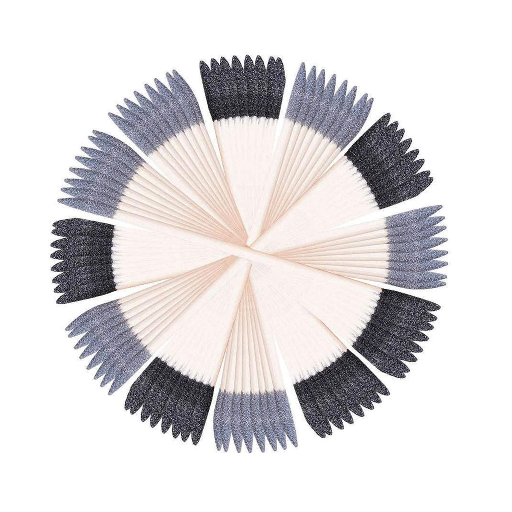50 Count Sanding Sticks Dual Head 150 Black 280 Gray for Smoothing Small Spots