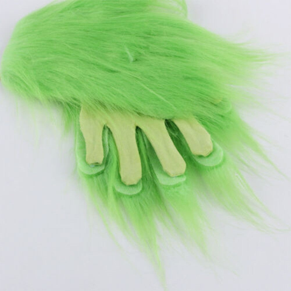 The Grinch Full Head Latex Mask Xmas Hat Monster Adult Costume Christmas Cosplay