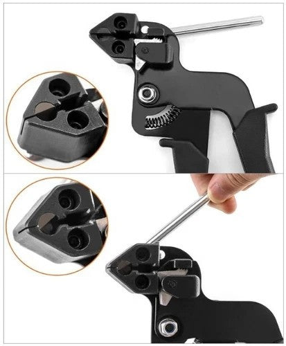 Stainless Steel Metal Cable Zip Tie Fasten Gun Pliers Crimper Tensioner Tool