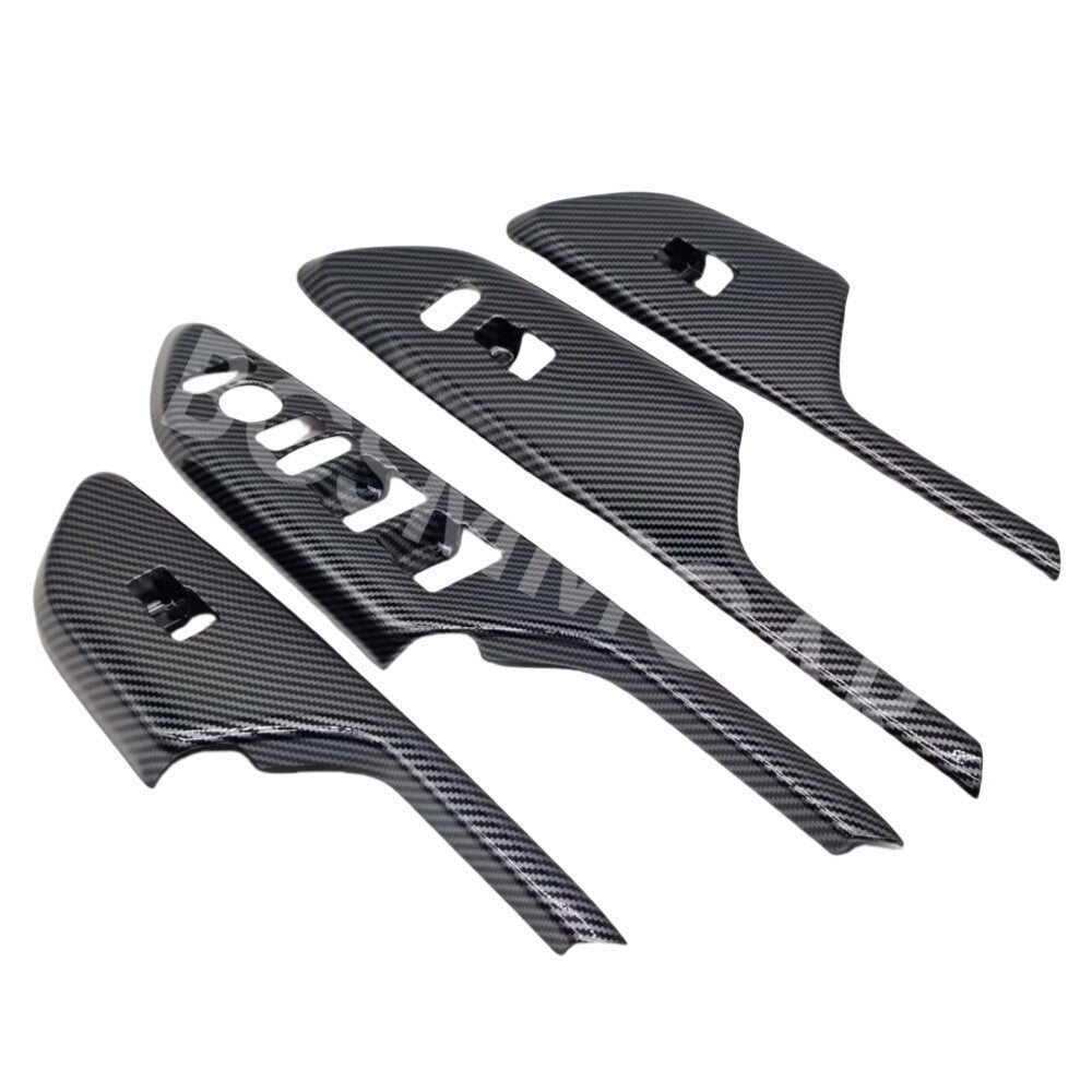 Carbon Fiber Look Window Lift Switch Trim Cap Fit For Honda Civic 2016-2020 RHD