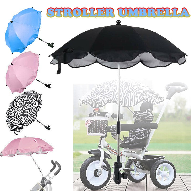 Parasol Prams Pushchair Universal Sun Shade Stroller Buggy Kids Baby Umbrella UK