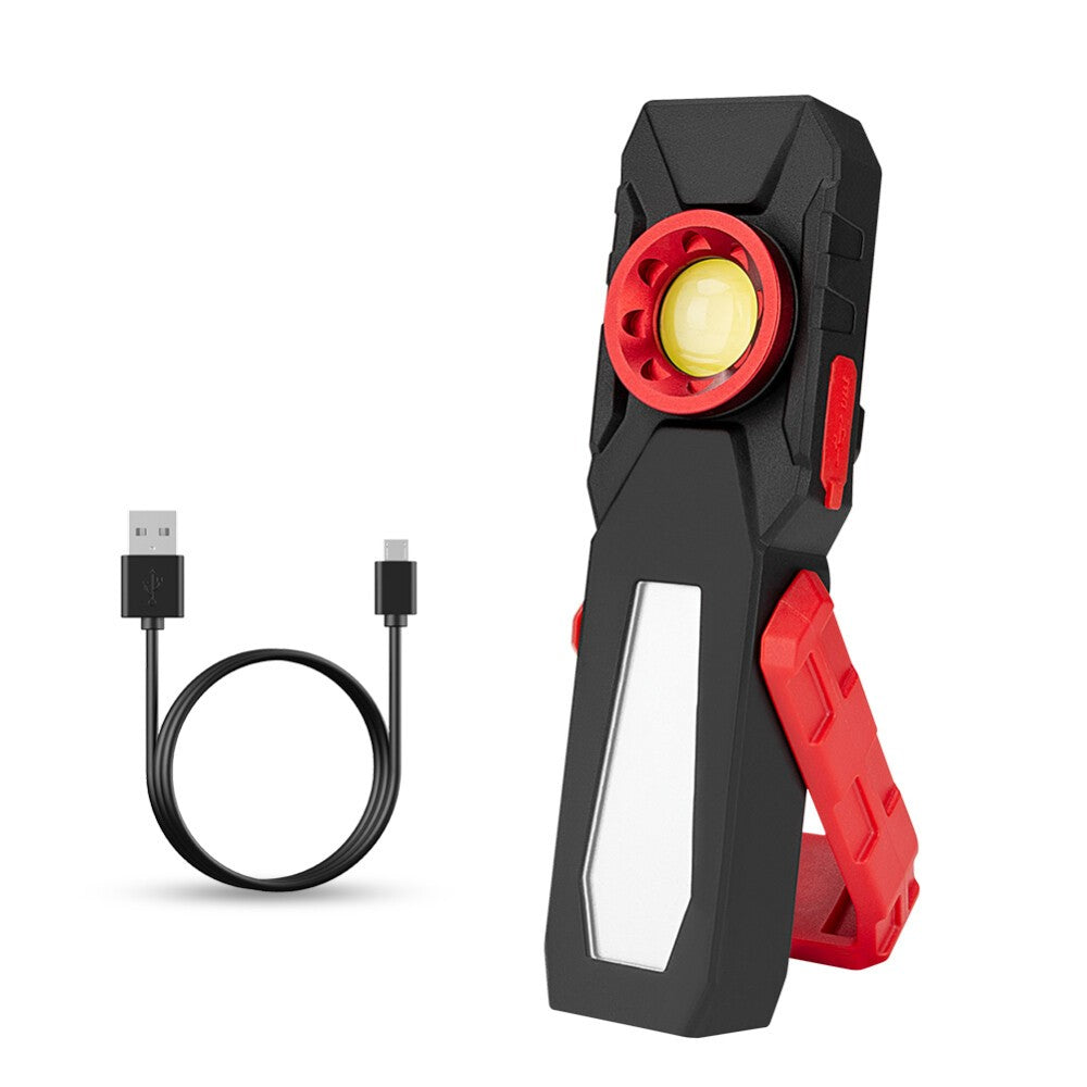 COB LED Work Light Magnetic USB Rechargeable Light 4 Mode Emergency Garage Light
