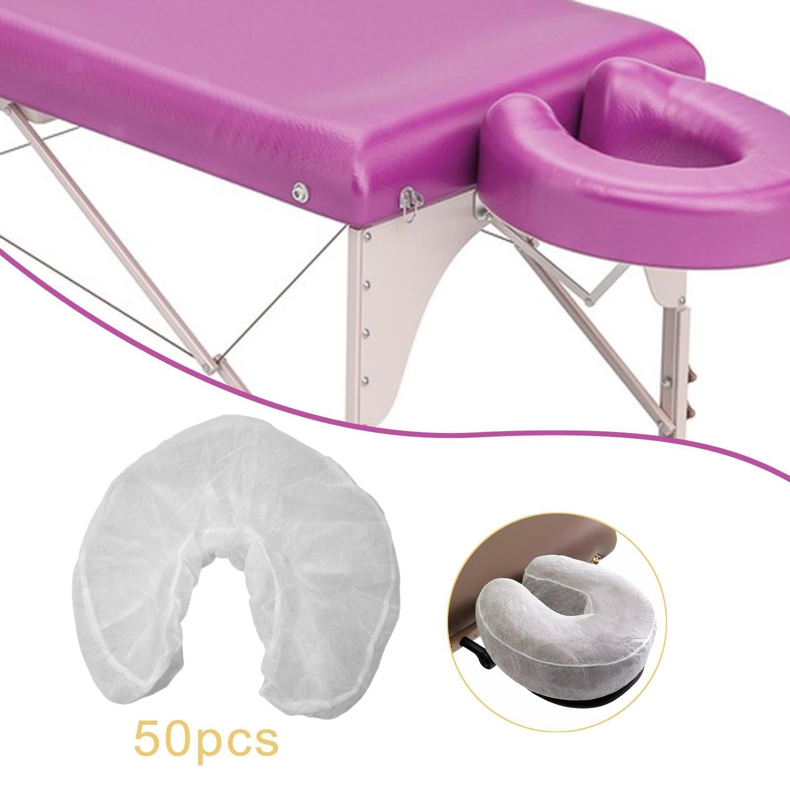 50Disposable Fitted Massage Headrest Cover Face Pillow Cushion adjustabl Elastic