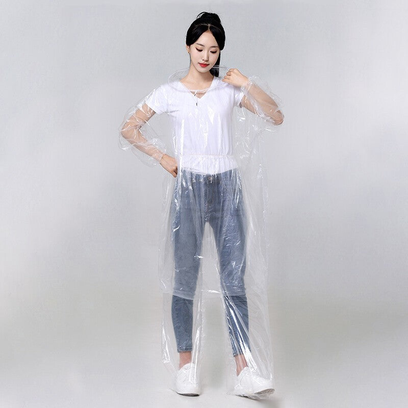 10pcs Disposable Raincoat Rain Pants Waterproof Outdoor Camping Rain Poncho.*