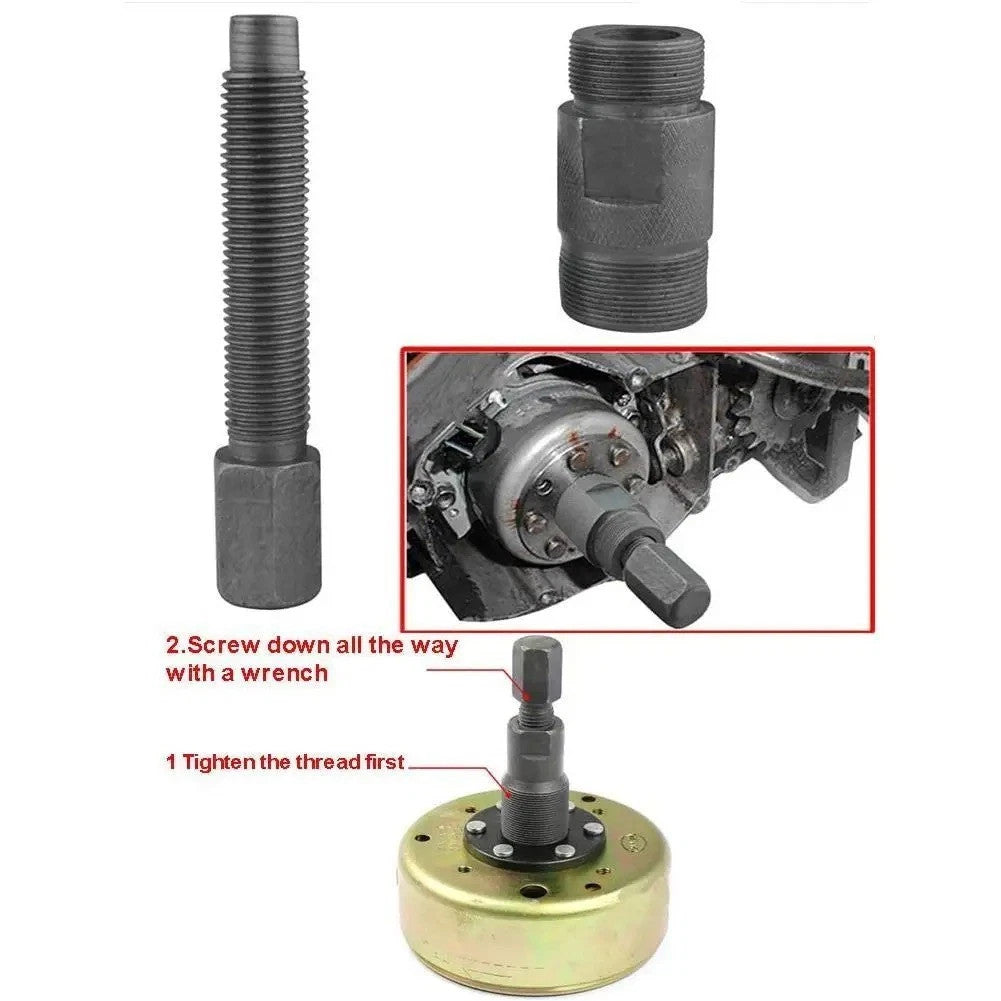 27MM 24MM Magneto Stator Flywheel Puller Removal Tool Extractor Motorcross Kit