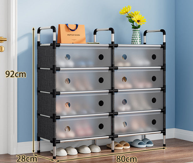 4/5/6 Detachable Multi-layer Shoe Cabinet Organizer Stand with Dustproof Panels