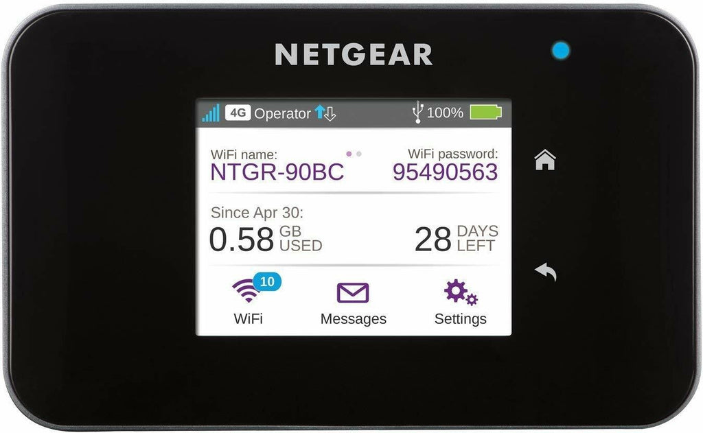 Unlocked Netgear AC810S 600Mbps 4G LTE Wi-Fi Router + Antenna Portable Hotspot