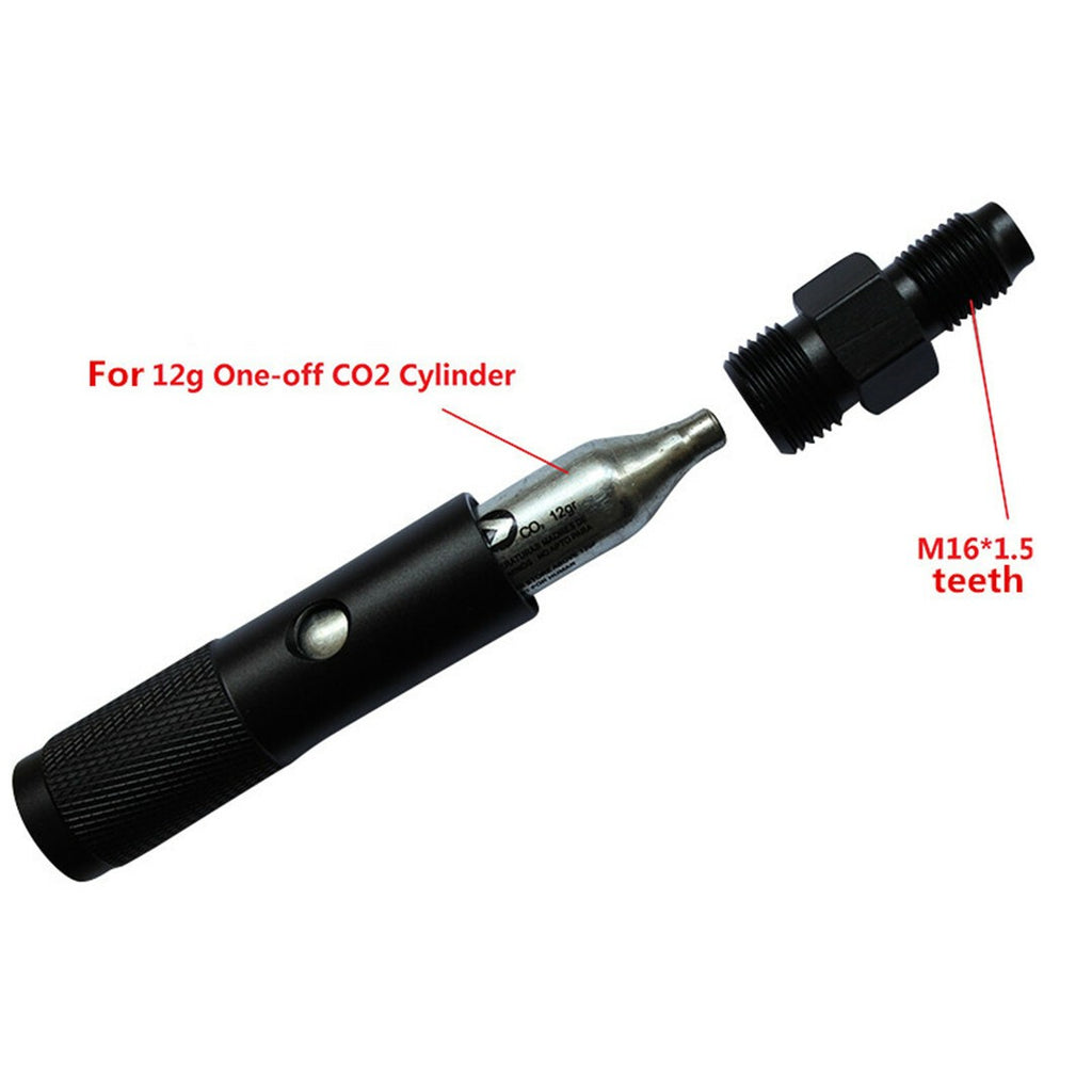 128mm Quick Change 12 Gram 12g CO2 Cartridge Adapter W/88g Bottle Threads new UK