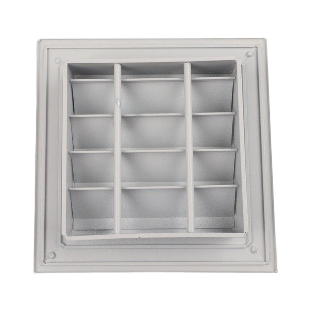 Aluminum Fixed Louver Grille for Air Circulation in Attic and Shed 350x350mm