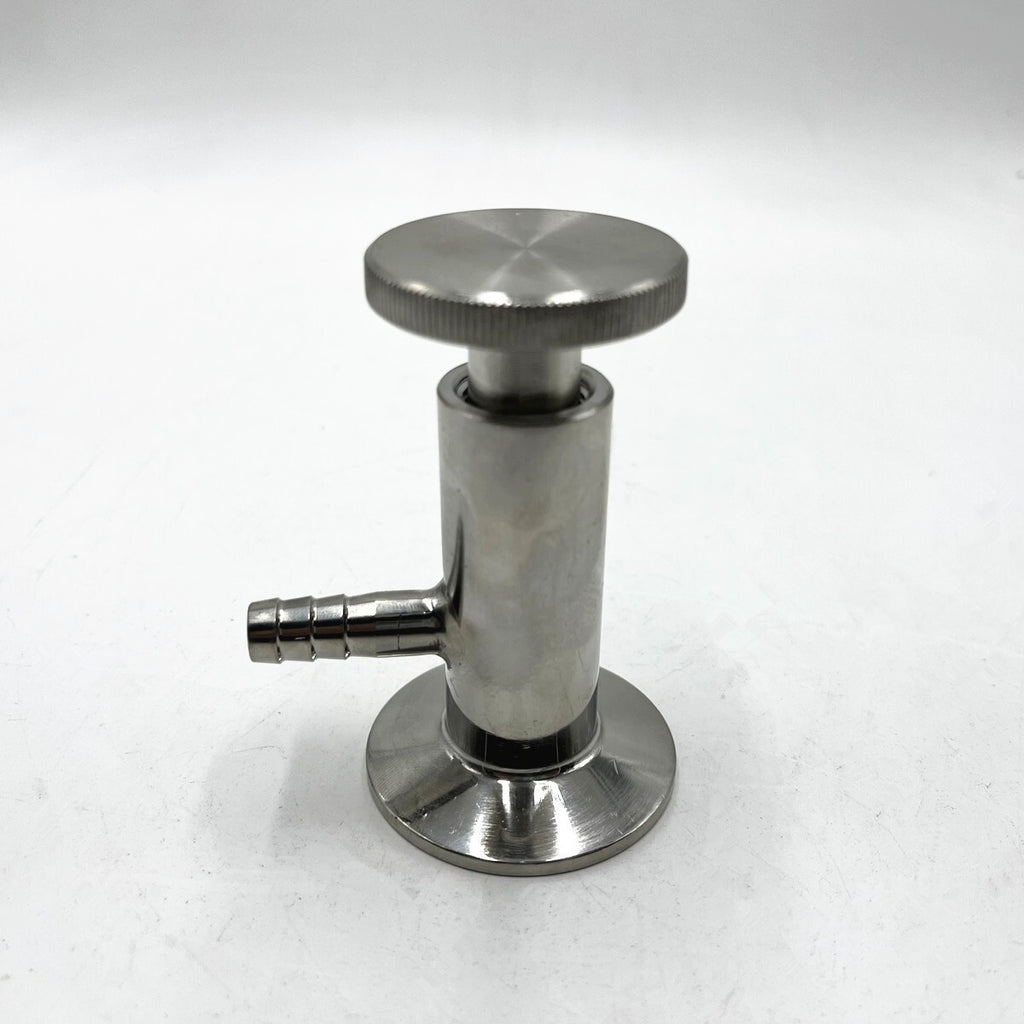1/2" Clamp OD 50.5MM Sanitary Sampling Valve 316 Stainless Steel Silicone Seal
