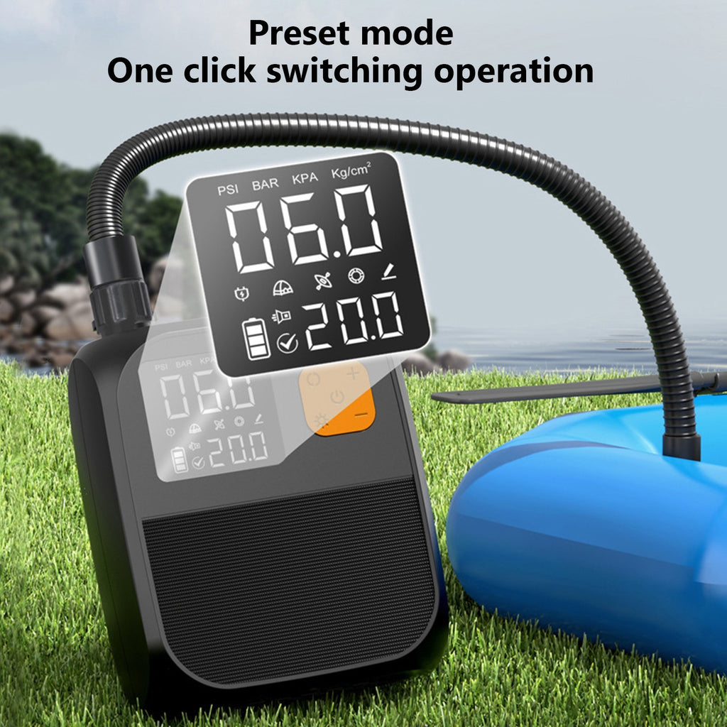 25PSI Electric Paddle Board Pump Rechargeable SUP Pump Portable Electric Pump