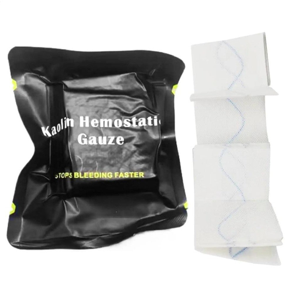 5pcs Rapid Hemostatic Z-Fold Gauze Stops Bleeding Fast Emergency Wound Dressing