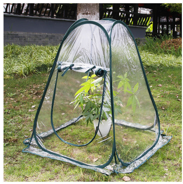 Mini Greenhouse Tent Popped Up PVC Grow House Small Indoor Outdoor Portable New