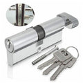 Euro Barrel Thumb Turn Cylinder Lock Set, 3 Keys for UPVC Doors