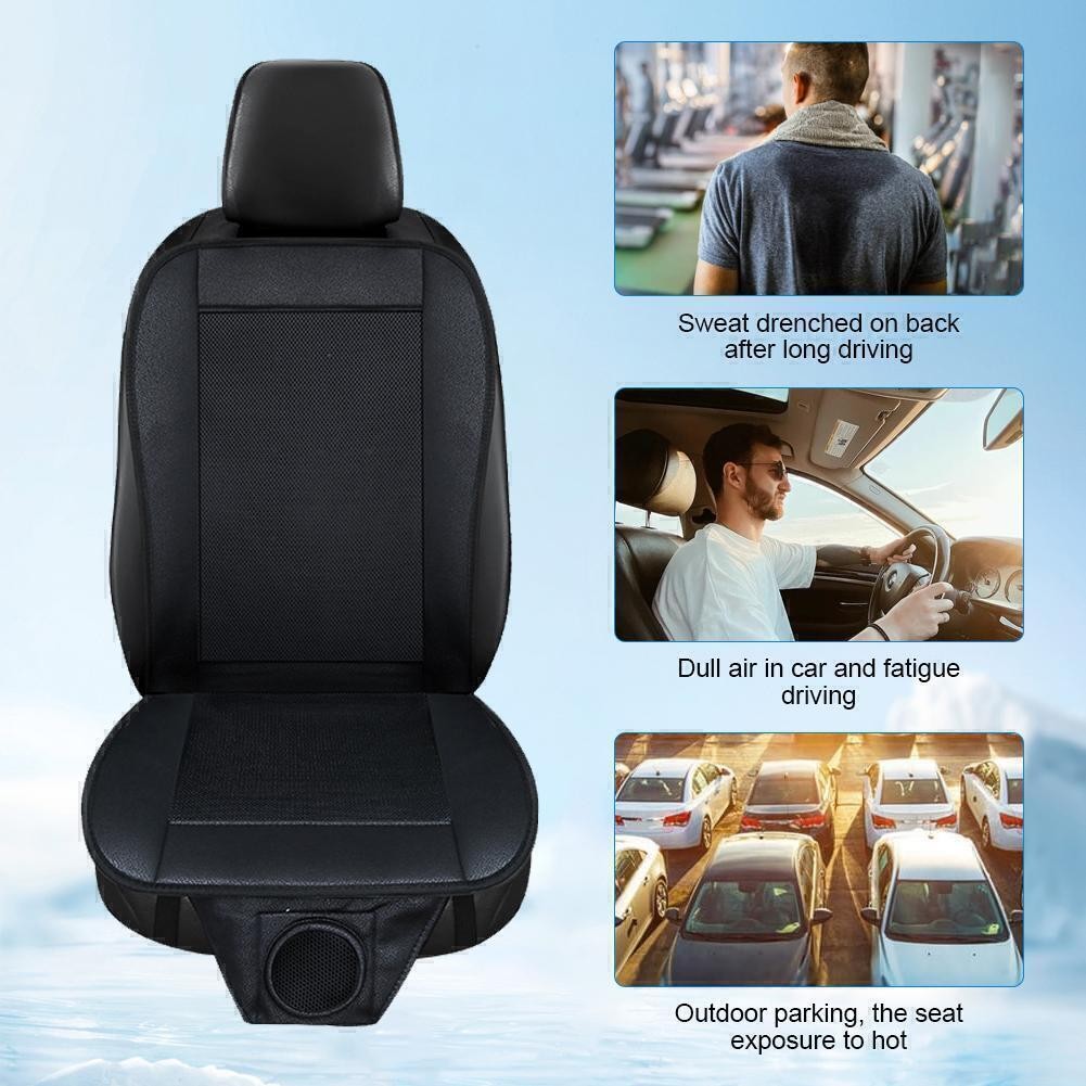Car Vehicle Pad Seat Cooler Cushion Cover Summer Cooling Chair Fan UK