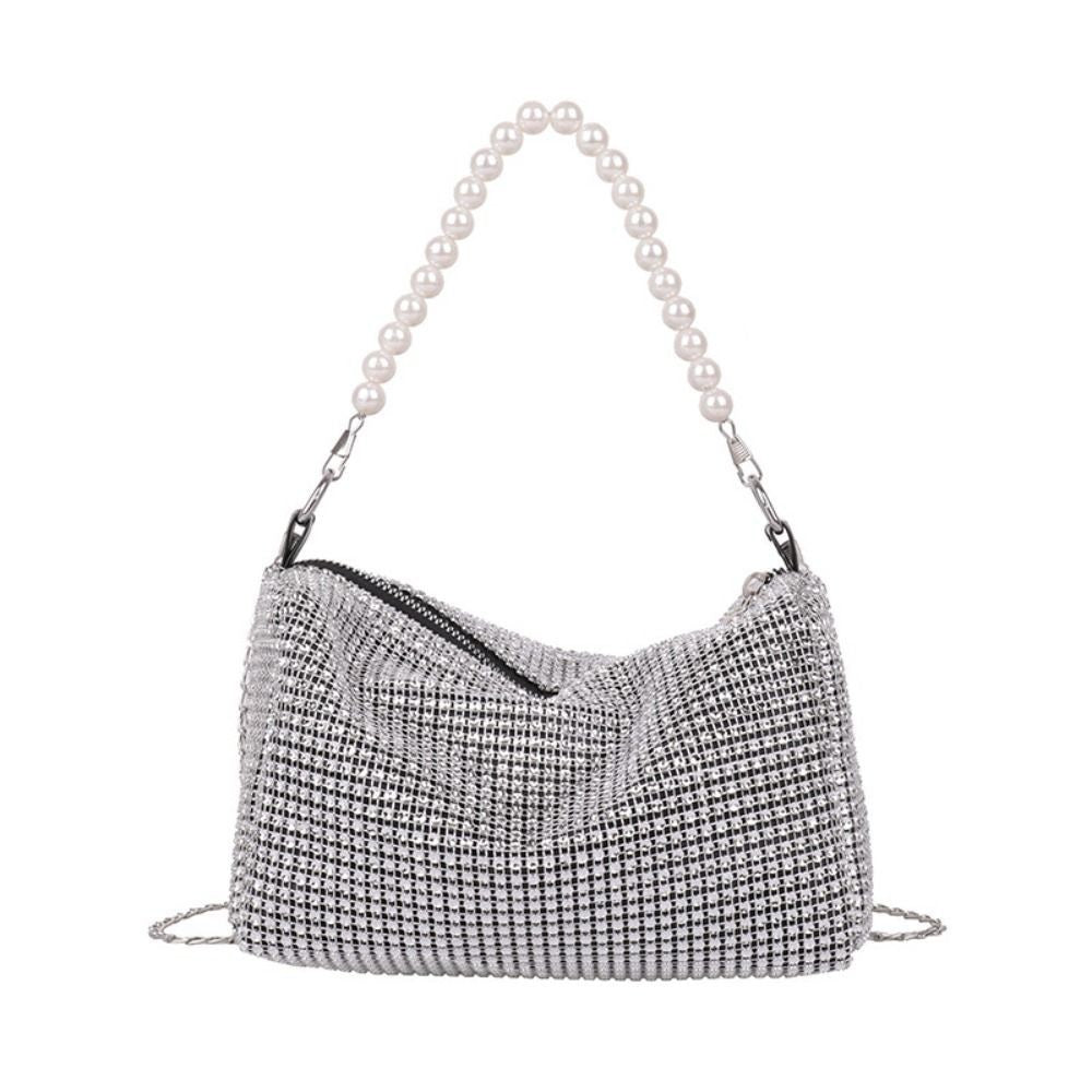 Glitter Box Handbag Rhinestone Ladies Shoulder Bag Evening Banquet Bags Party UK