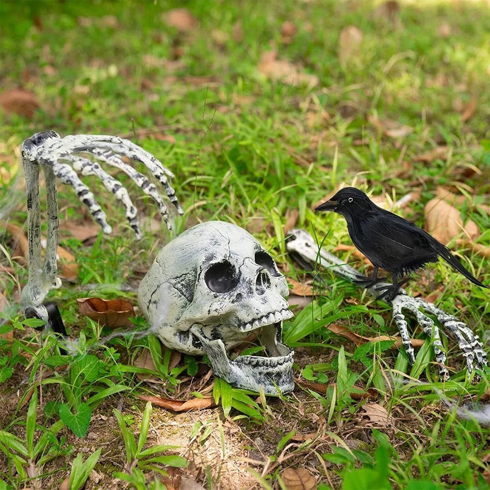 Realistic Skeleton Stakes Halloween Decorations Scary Skeleton for Lawn Garden