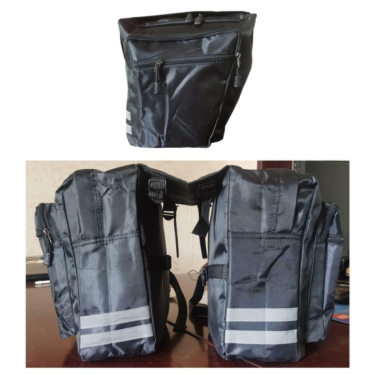 Waterproof Bike Double Panniers Bag MTB Rear Rack Storage Pack
