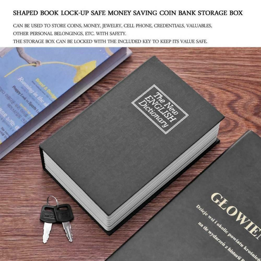 Portable Hidden Safe Book with Lock| Book Safe Storage Secret Box