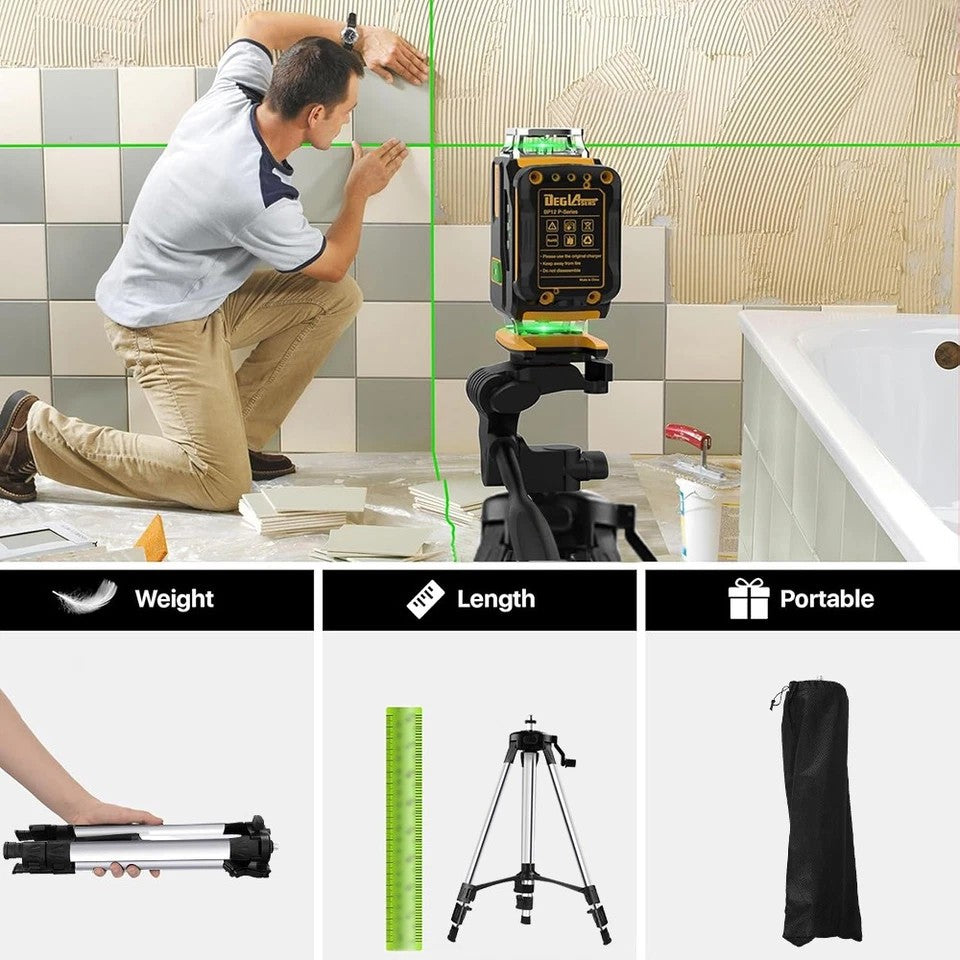 Adjustable Height Aluminum Tripod Stand 1.5M For Laser Level With Storage Bag