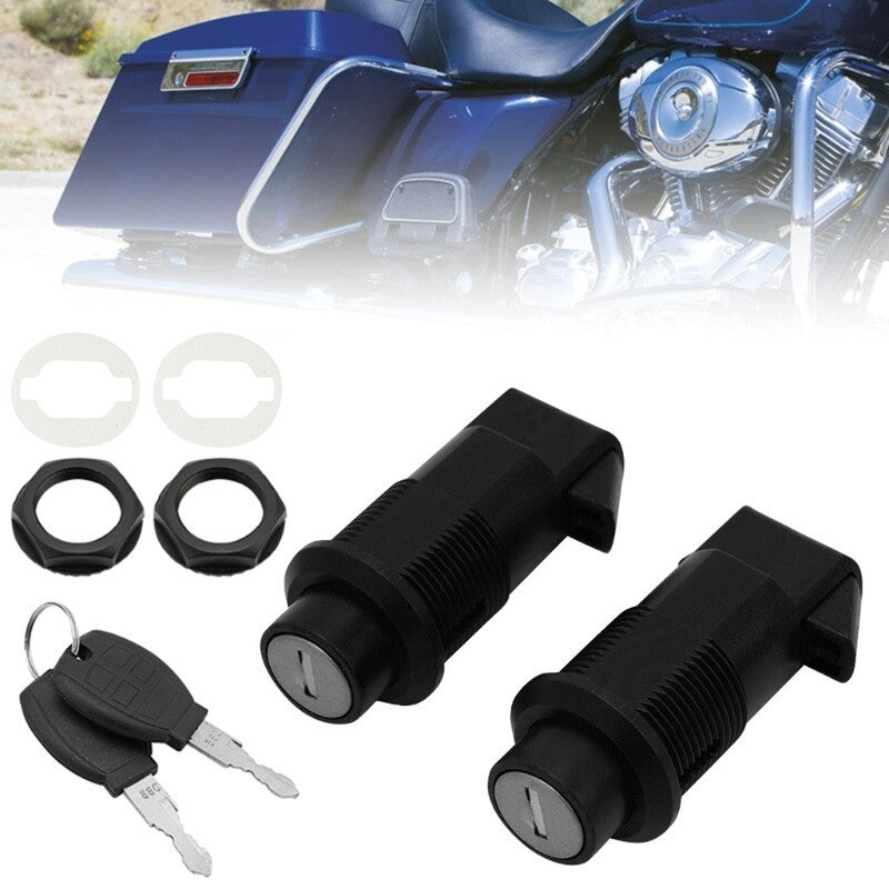 1Set Motorcycle Saddlebag Lock Hard Saddle Bag Hardware Universal