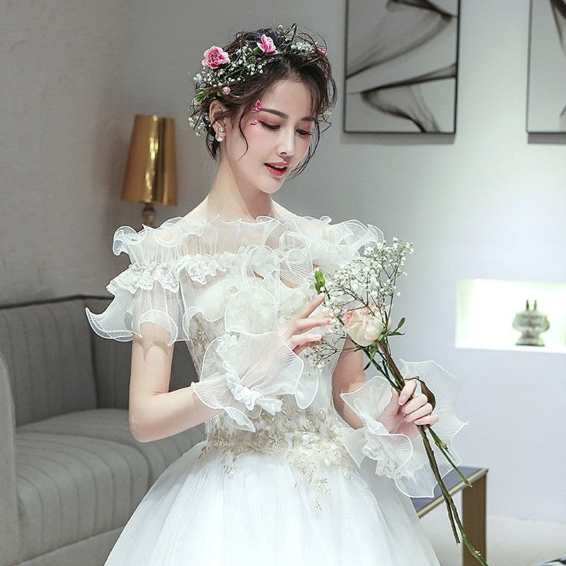 Cosplay Maid Elastic Decorative Cuffs Detachable Cuffs with Bowknot for Girls
