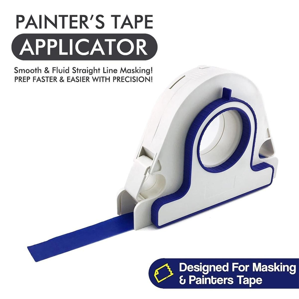 Masking Paint Tape Applicator Set 25mm Width Blue Painter Tape Dispenser Tool