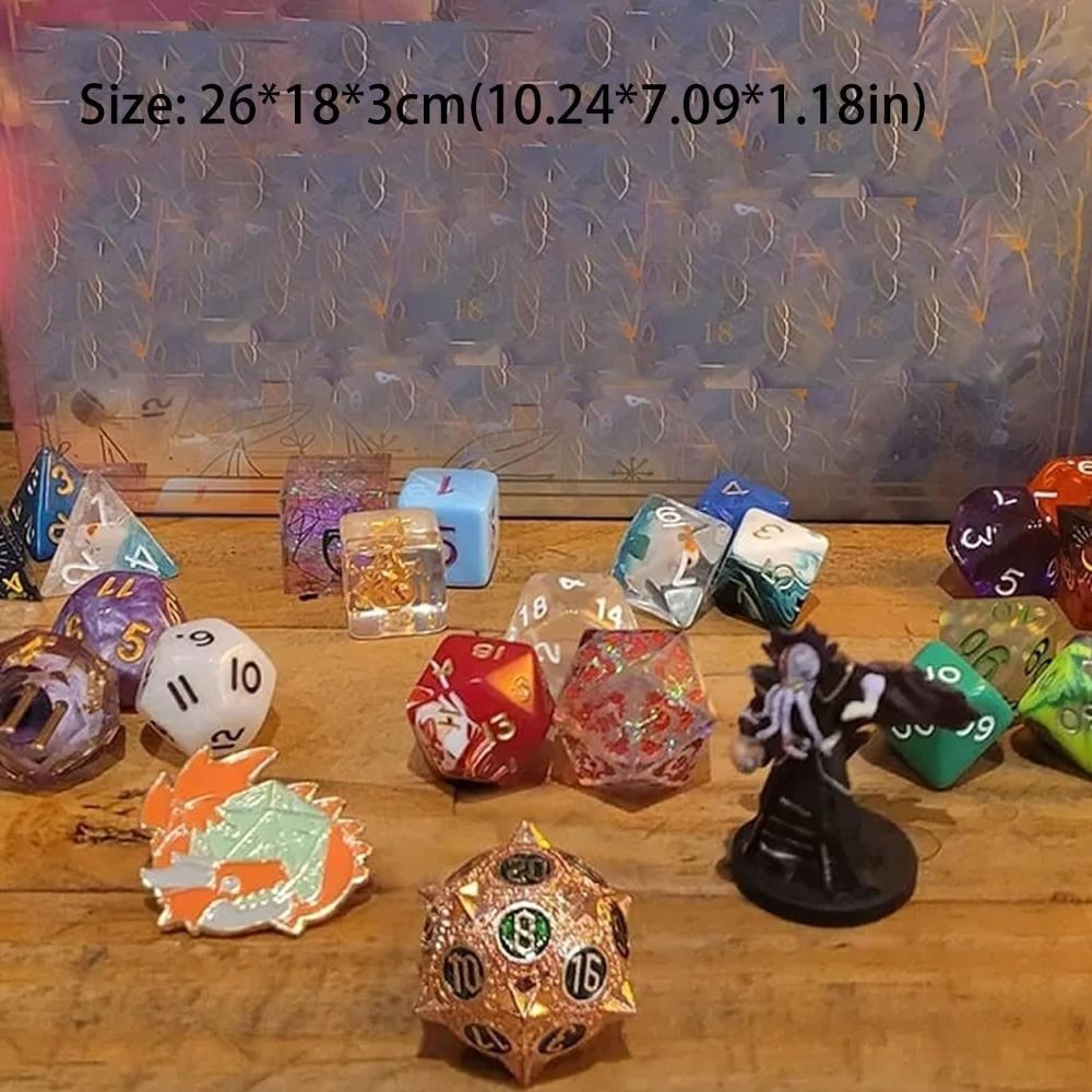 Resin Dice Advent Calendar Attractive DND Dice Advent Calendar