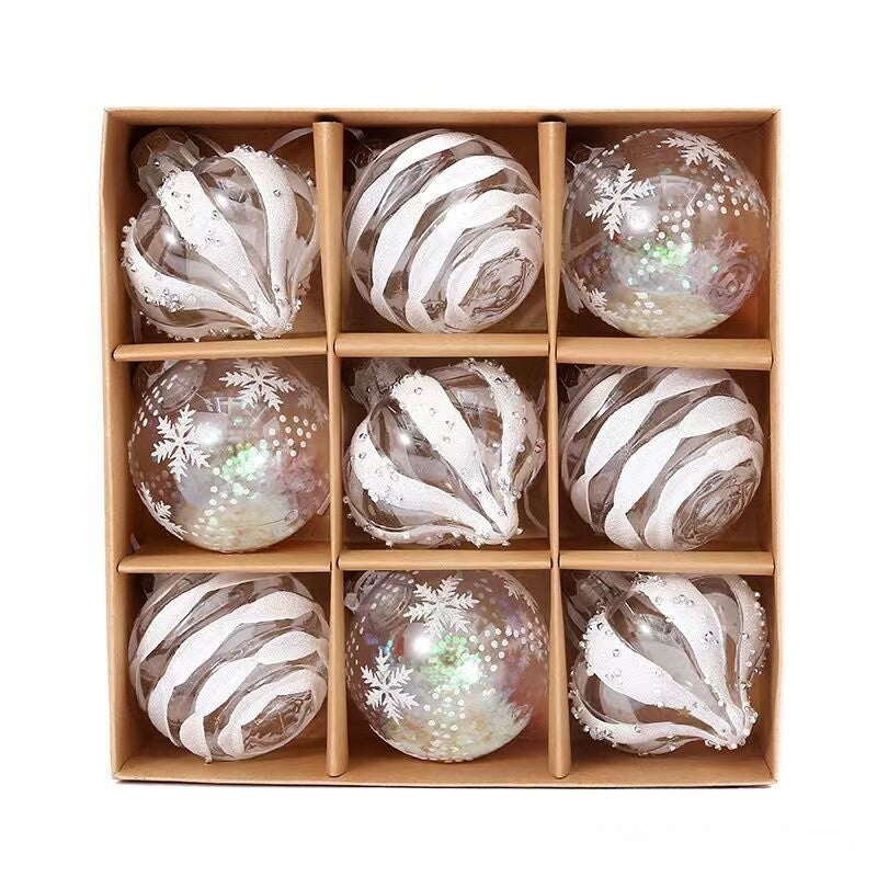 9pcs Christmas Tree Balls Baubles Hanging Ornament Party Xmas Tree Decoration