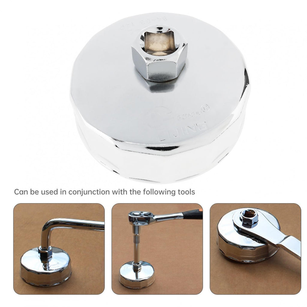 14 Flutes 84MM Oil Filter Wrench Removal Tool Fit for Mercedes Benz E320 ETC