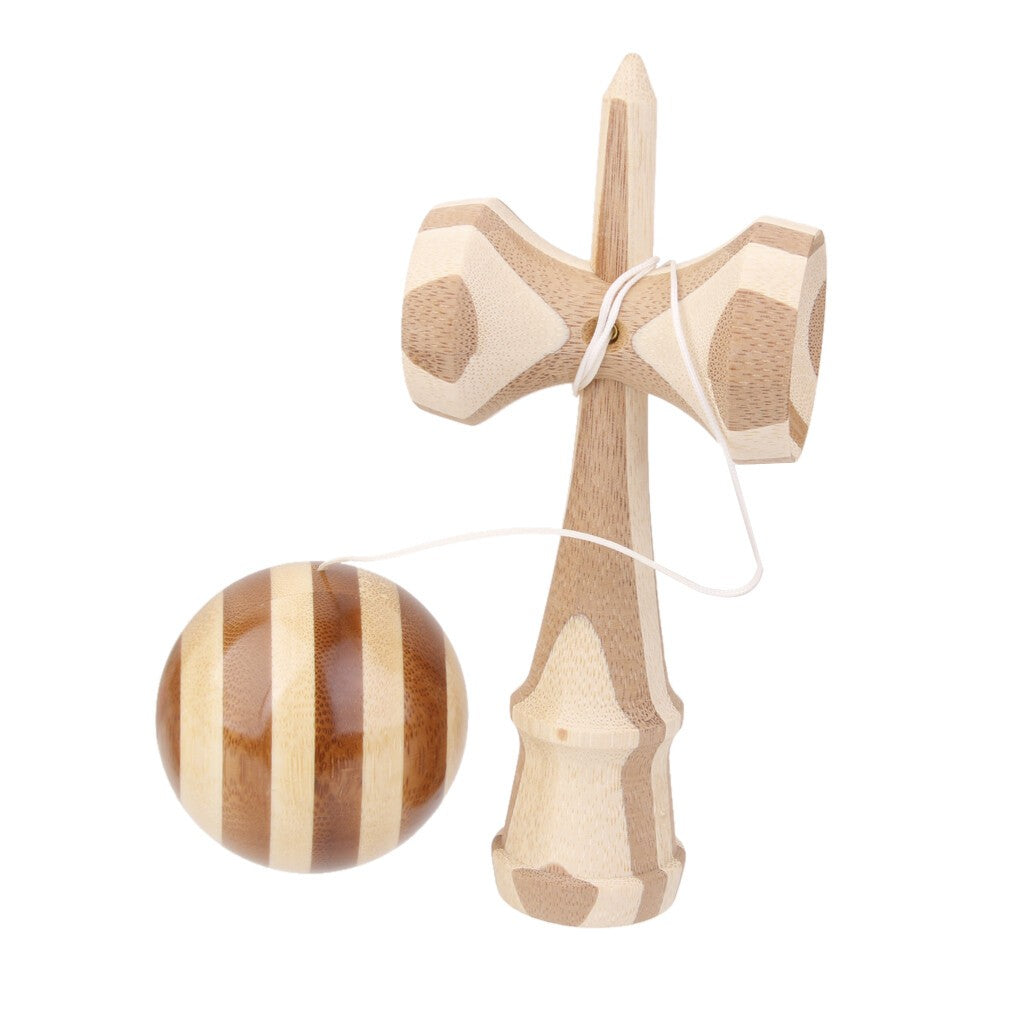 Bamboo Wooden Kendama Full Size Ball Education Traditional Japanese Game Toy