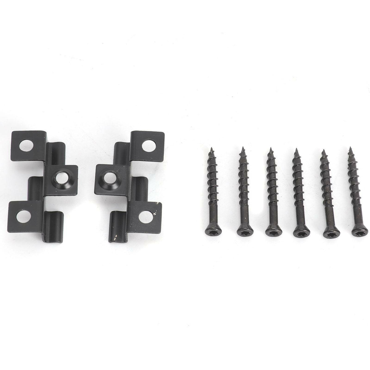 100x Composite Decking Clips 3mm Hidden Fasteners with Screws, Stainless Steel
