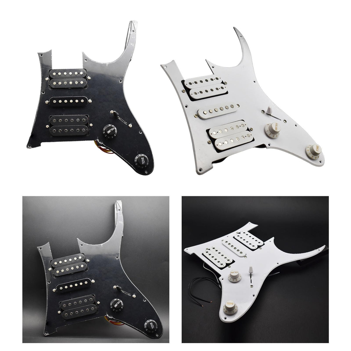 Pre-wired guitar pickguard pickup with loaded pickguard and humbucking coil for