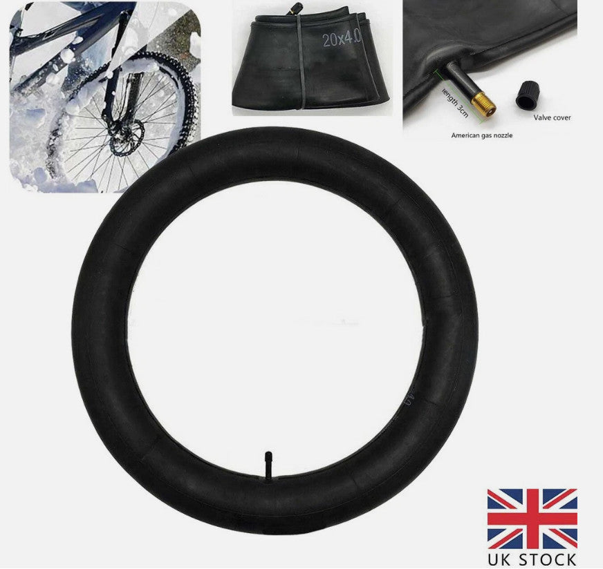 Bike Inner Tube 20*4.0 Inch Spare Wided Rubber Tube For Snowmobiles Bicycle