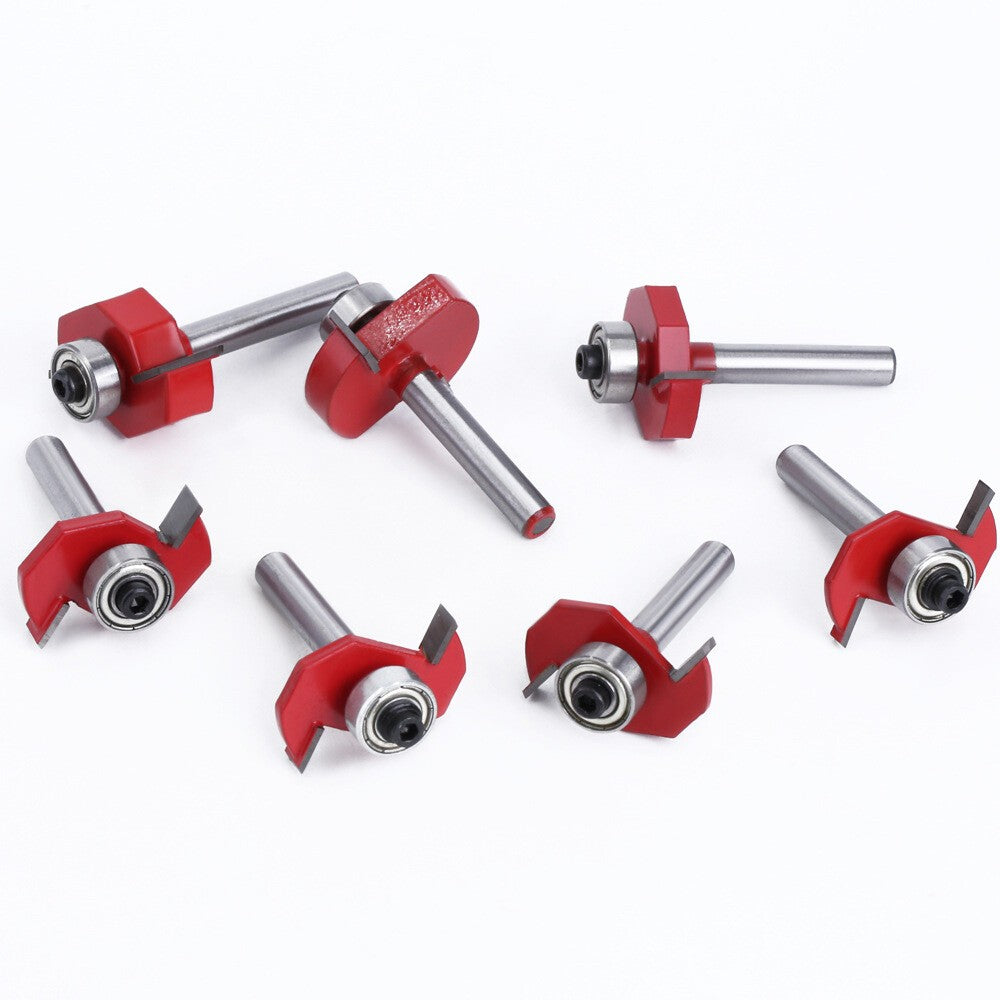 1/4 Shank Slot Cutter T-Slot Rabbet Box Slotting Biscuit Router Bit Set Jointing