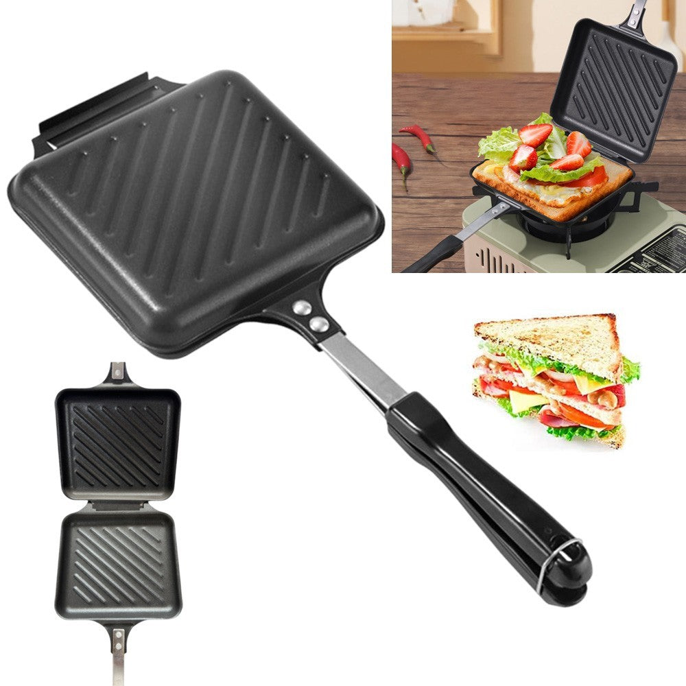 Sandwich Toastie Maker Non-stick Toaster Machine Breakfast Camping Stove Toaster