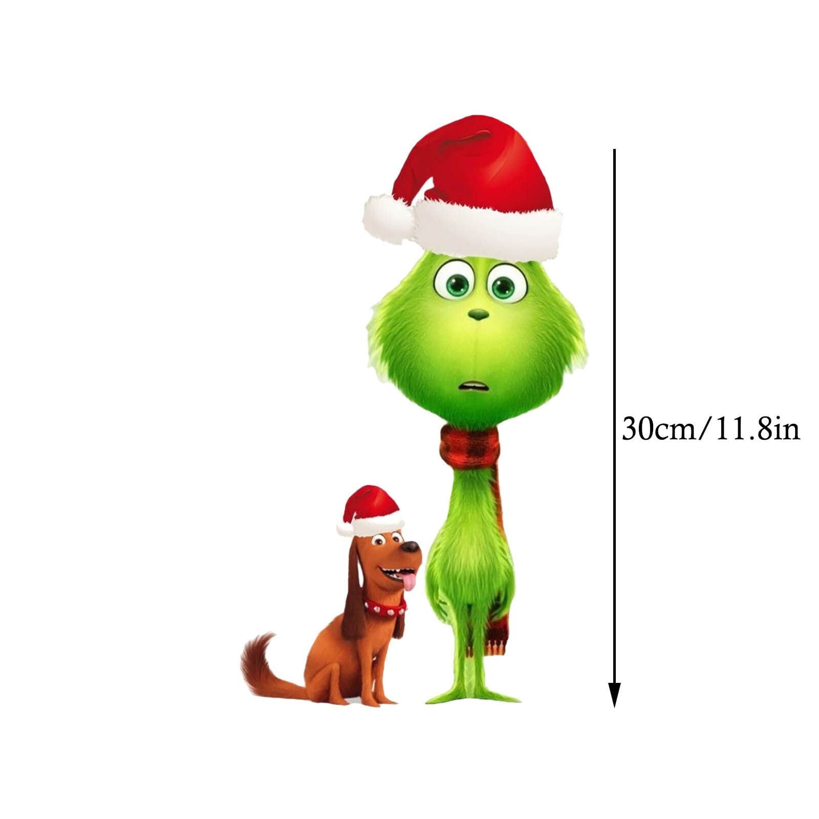 10x Christmas Grinch Sticker Decoration Christmas Car Truck Window Sticker