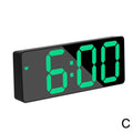 LED Digital Alarm Clock Bedside Snooze Time Temperature Night Mode Large Display
